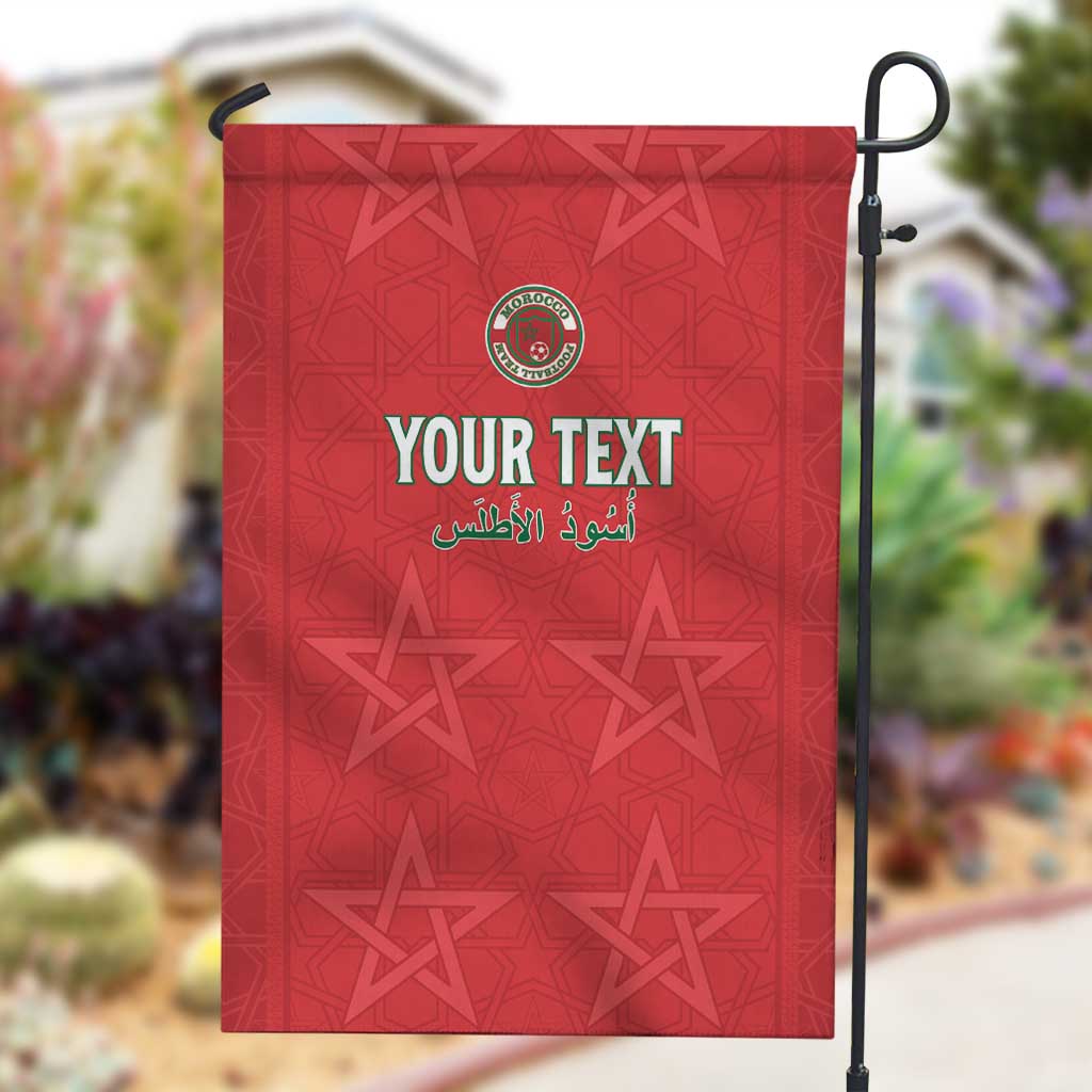 Custom Morocco Football Garden Flag Allez les Lions de lAtlas