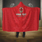 Custom Morocco Football Hooded Blanket Allez les Lions de lAtlas