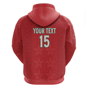 Custom Morocco Football Hoodie Allez les Lions de lAtlas