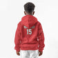Custom Morocco Football Kid Hoodie Allez les Lions de lAtlas