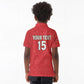 Custom Morocco Football Kid Polo Shirt Allez les Lions de lAtlas
