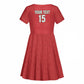 Custom Morocco Football Kid Short Sleeve Dress Allez les Lions de lAtlas