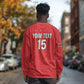 Custom Morocco Football Long Sleeve Shirt Allez les Lions de lAtlas