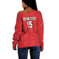 Custom Morocco Football Off Shoulder Sweater Allez les Lions de lAtlas