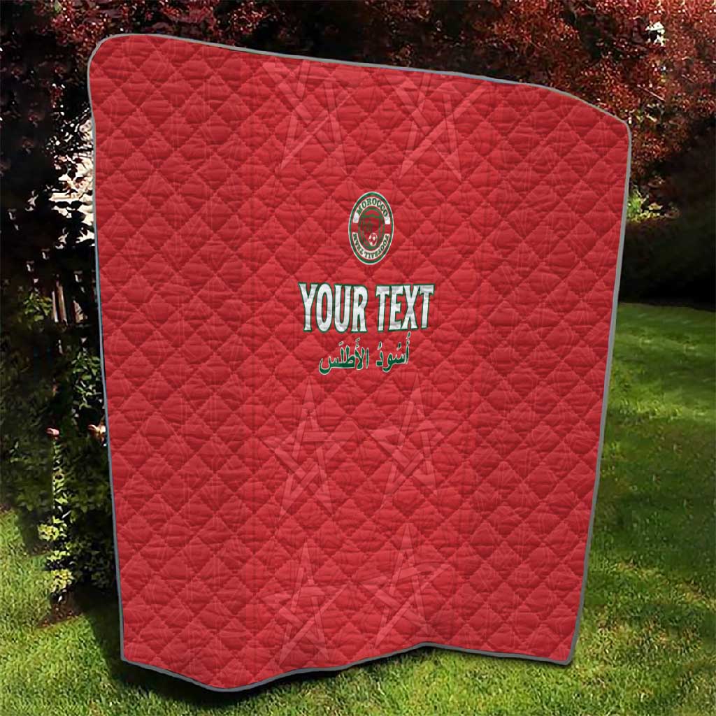 Custom Morocco Football Quilt Allez les Lions de lAtlas