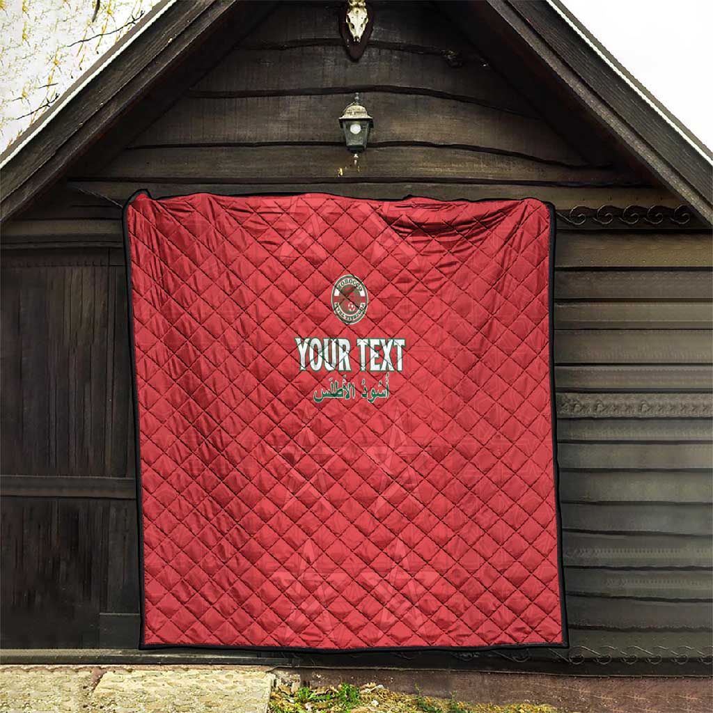 Custom Morocco Football Quilt Allez les Lions de lAtlas