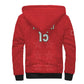 Custom Morocco Football Sherpa Hoodie Allez les Lions de lAtlas