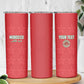 Custom Morocco Football Skinny Tumbler Allez les Lions de lAtlas