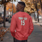 Custom Morocco Football Sweatshirt Allez les Lions de lAtlas