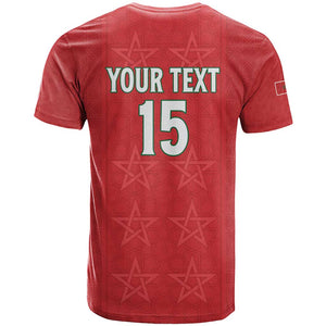 Custom Morocco Football T shirt Allez les Lions de lAtlas