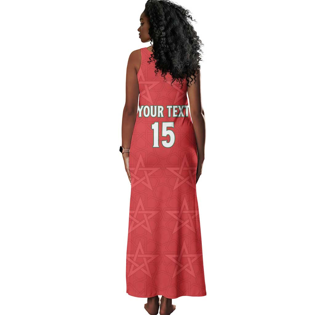 Custom Morocco Football Tank Maxi Dress Allez les Lions de lAtlas