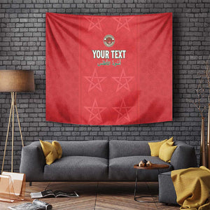 Custom Morocco Football Tapestry Allez les Lions de lAtlas