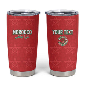Custom Morocco Football Tumbler Cup Allez les Lions de lAtlas