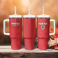 Custom Morocco Football Tumbler With Handle Allez les Lions de lAtlas