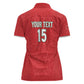 Custom Morocco Football Women Polo Shirt Allez les Lions de lAtlas