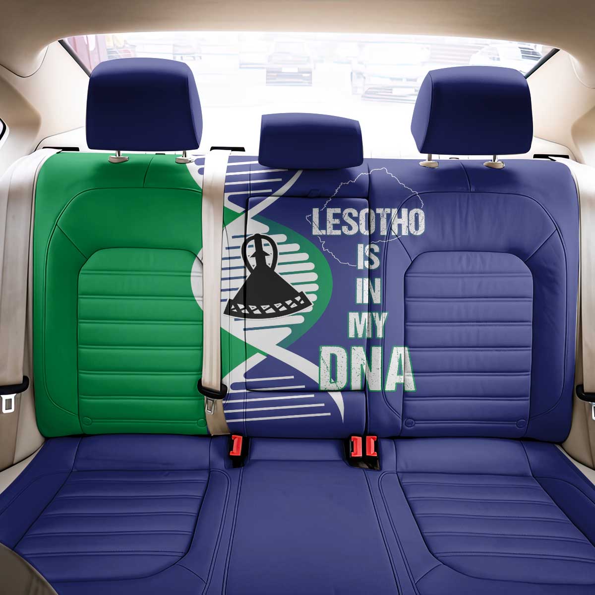 Lesotho Is In My DNA Back Car Seat Cover