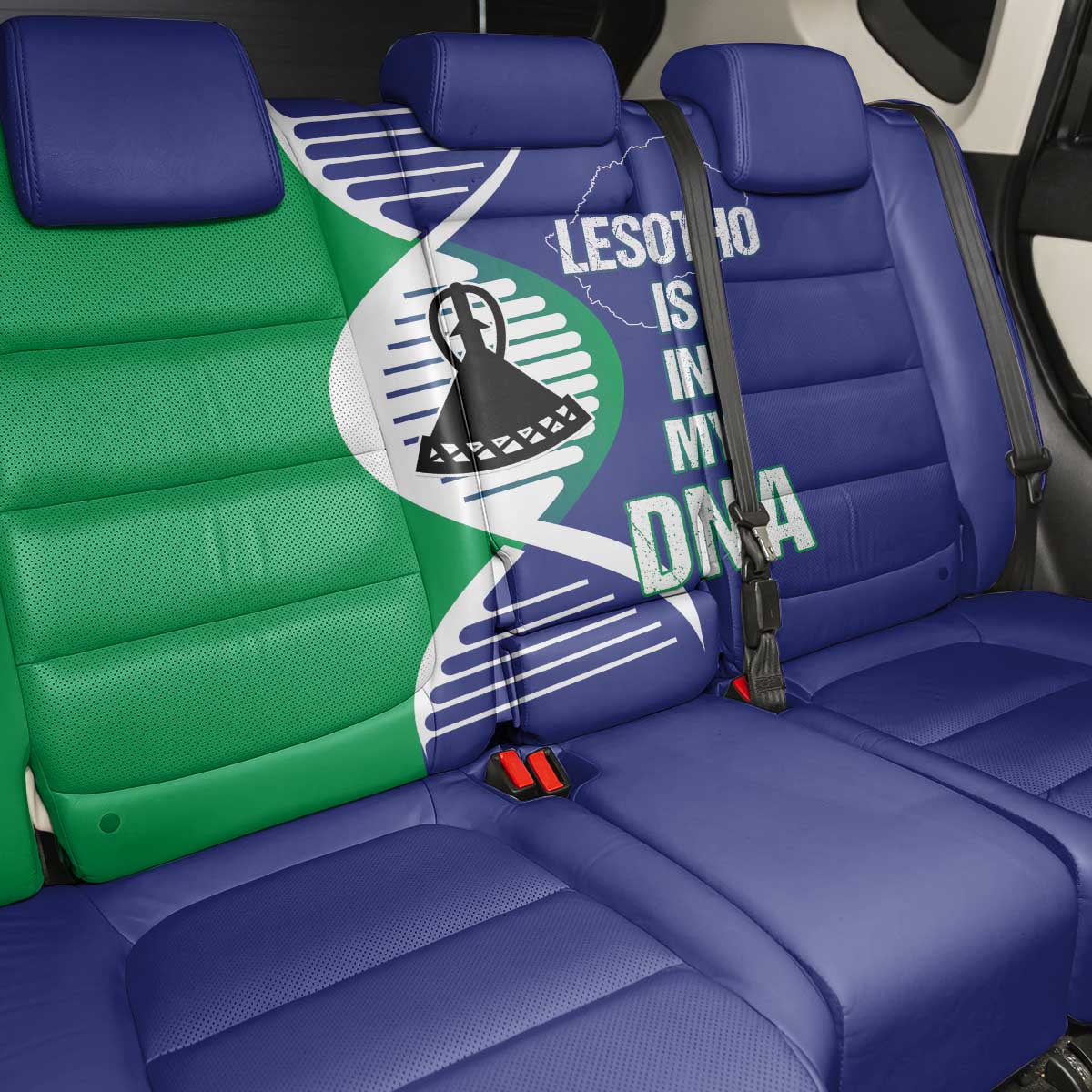 Lesotho Is In My DNA Back Car Seat Cover