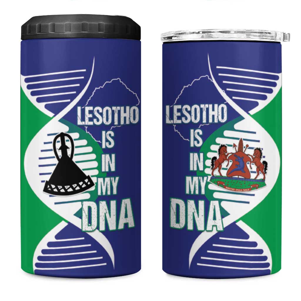 Lesotho Is In My DNA 4 in 1 Can Cooler Tumbler