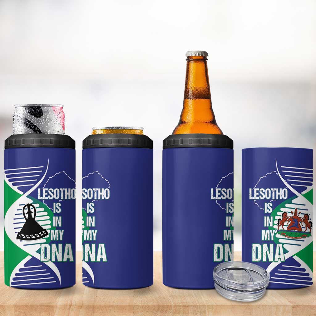 Lesotho Is In My DNA 4 in 1 Can Cooler Tumbler