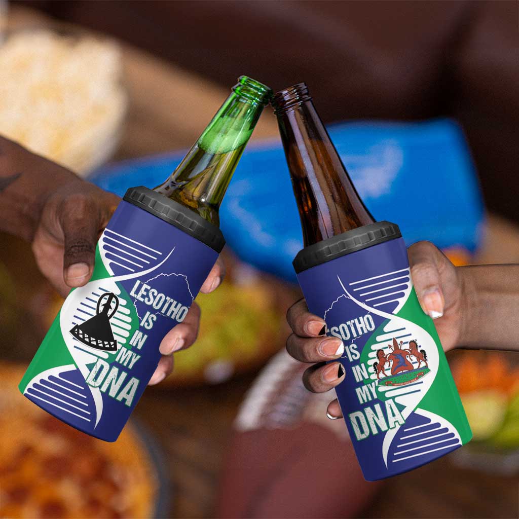 Lesotho Is In My DNA 4 in 1 Can Cooler Tumbler