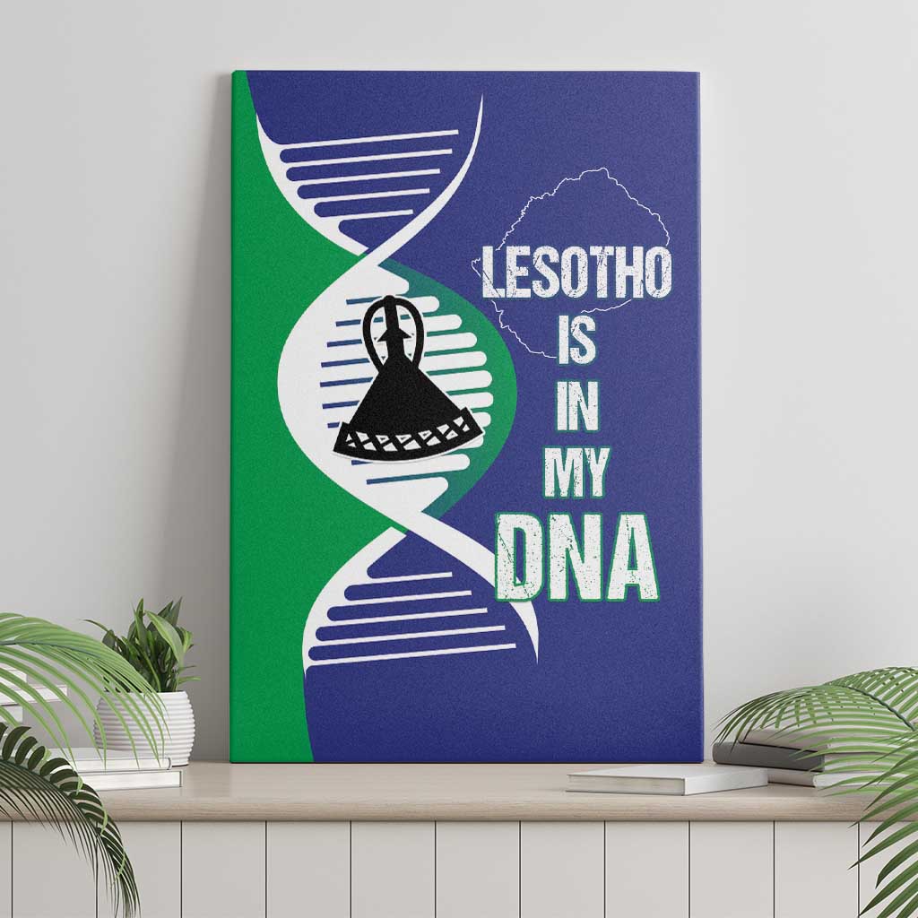 Lesotho Is In My DNA Canvas Wall Art