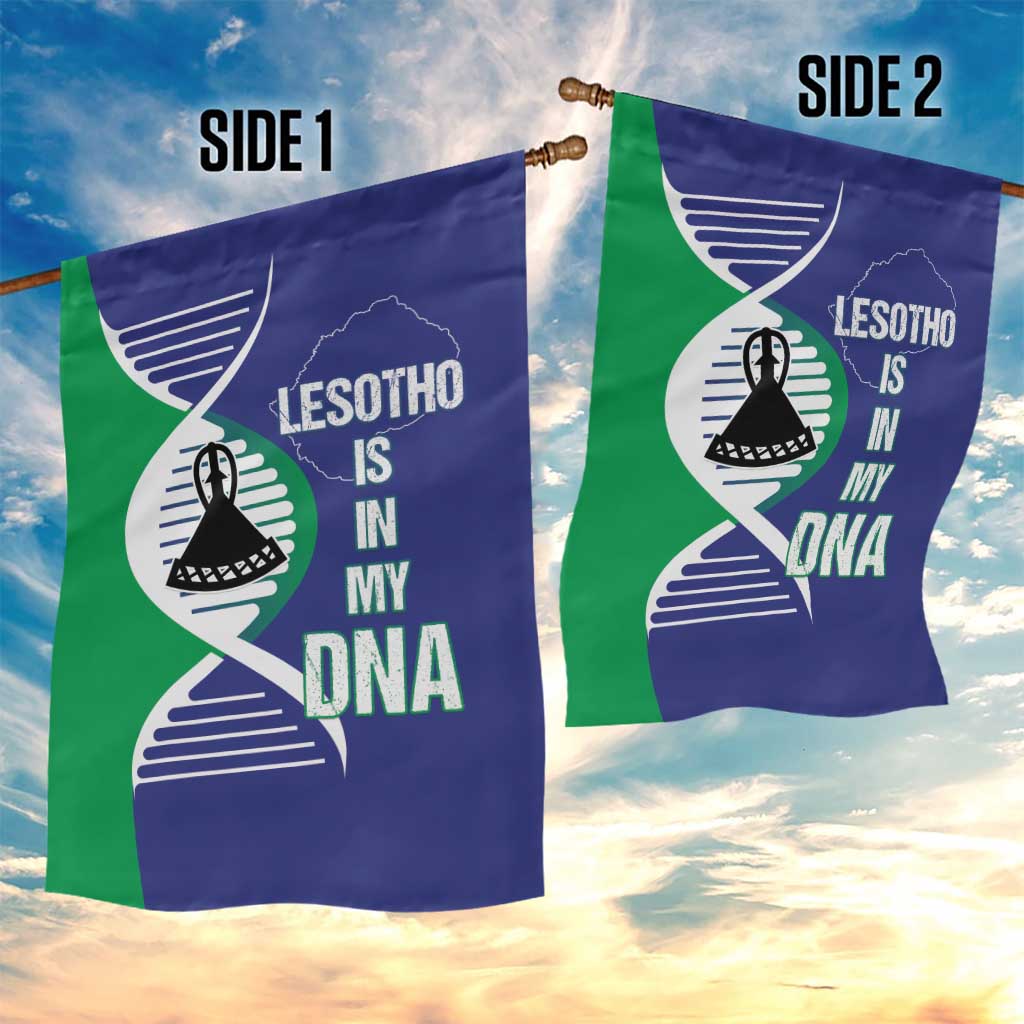 Lesotho Is In My DNA Garden Flag