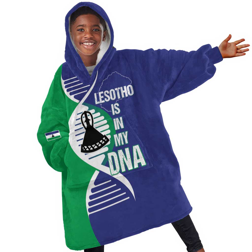 Lesotho Is In My DNA Kid Wearable Blanket Hoodie