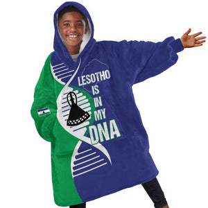 Lesotho Is In My DNA Kid Wearable Blanket Hoodie