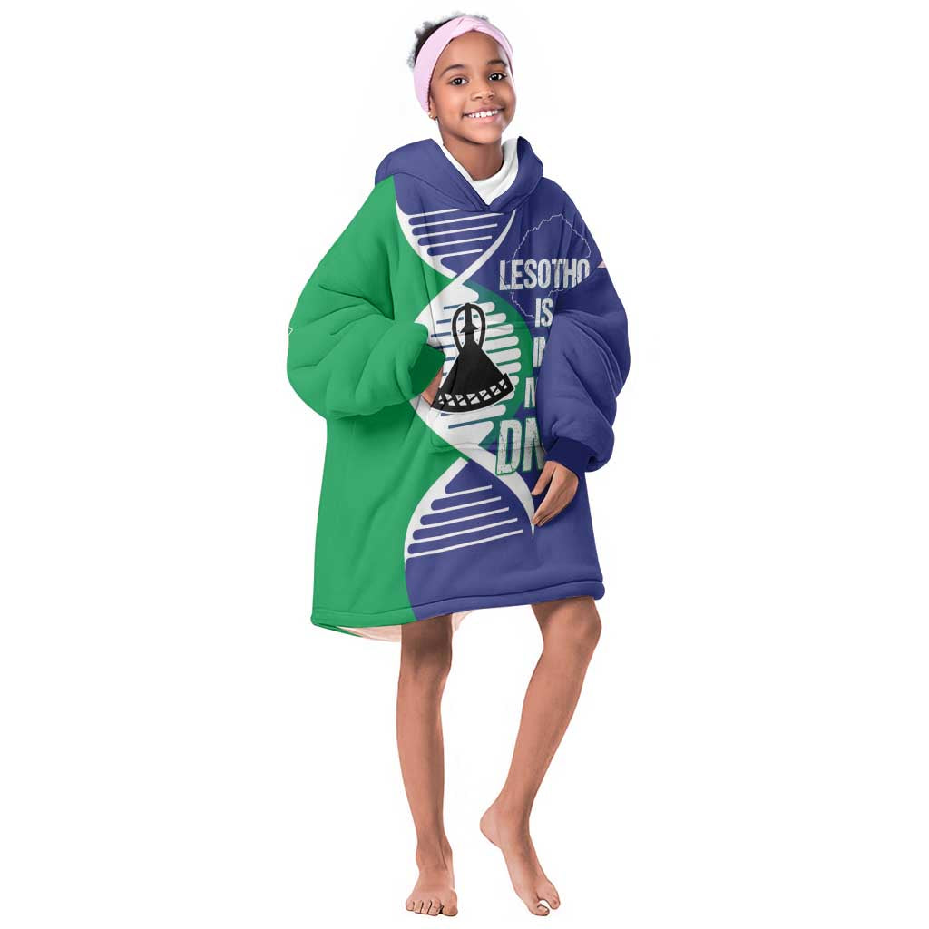 Lesotho Is In My DNA Kid Wearable Blanket Hoodie