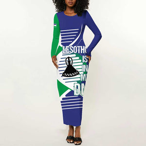 Lesotho Is In My DNA Long Sleeve Bodycon Dress LT15