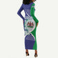 Lesotho Is In My DNA Long Sleeve Bodycon Dress LT15