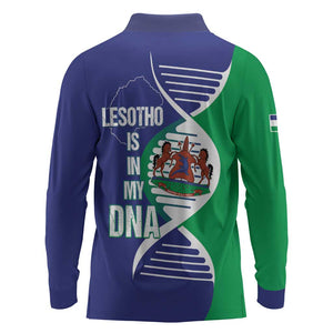 Lesotho Is In My DNA Long Sleeve Polo Shirt