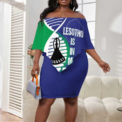 Lesotho Is In My DNA Off Shoulder Short Dress