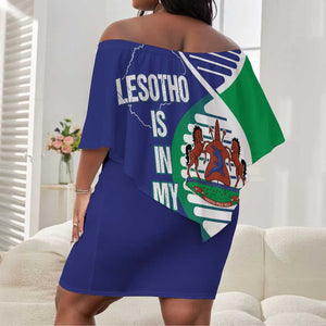 Lesotho Is In My DNA Off Shoulder Short Dress