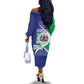 Lesotho Is In My DNA Off The Shoulder Long Sleeve Dress