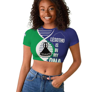 Lesotho Is In My DNA Raglan Cropped T shirt