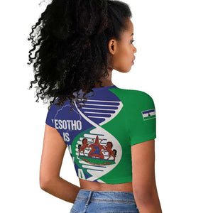 Lesotho Is In My DNA Raglan Cropped T shirt