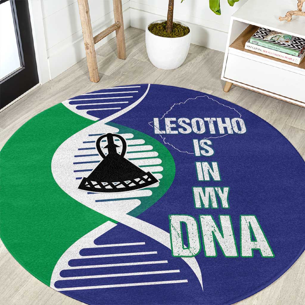Lesotho Is In My DNA Round Carpet