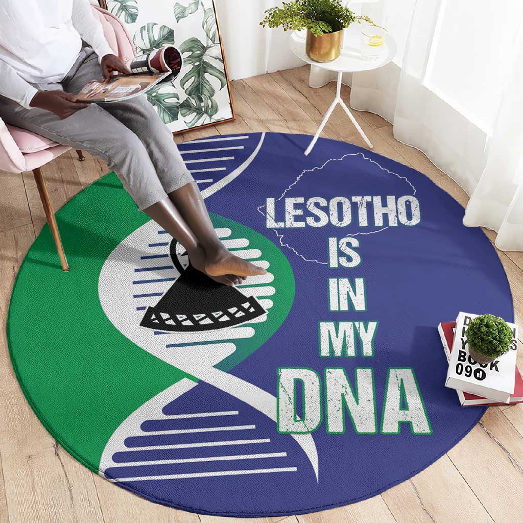 Lesotho Is In My DNA Round Carpet
