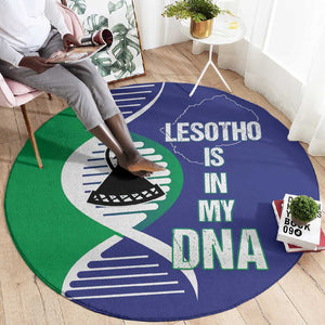 Lesotho Is In My DNA Round Carpet