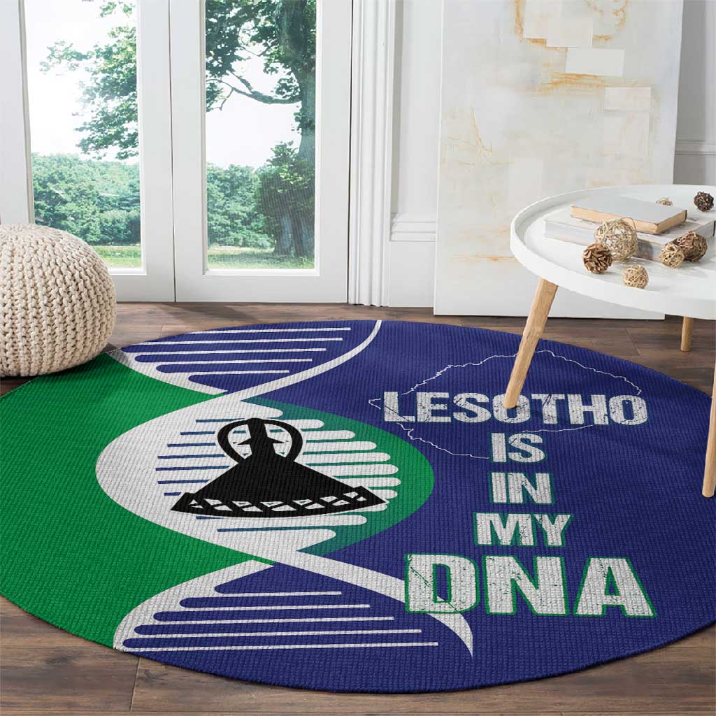 Lesotho Is In My DNA Round Carpet