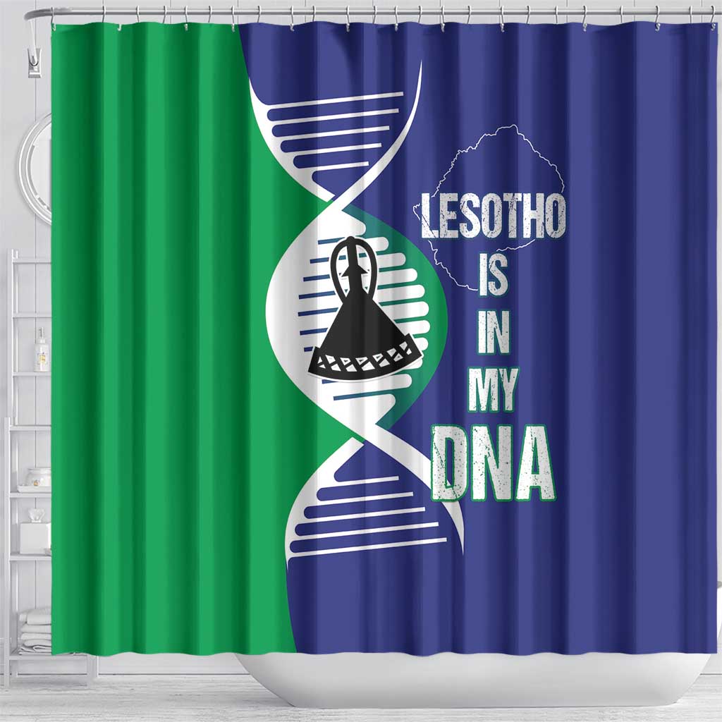 Lesotho Is In My DNA Shower Curtain