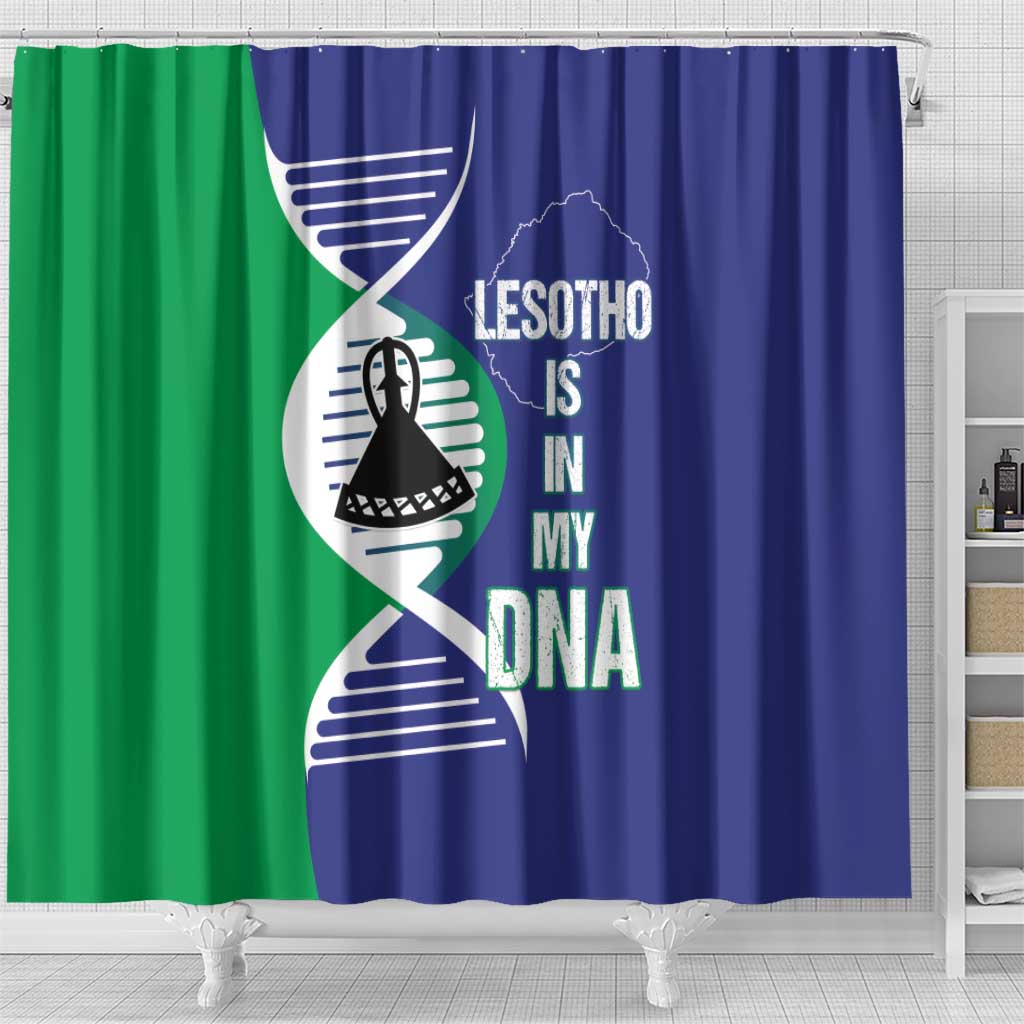 Lesotho Is In My DNA Shower Curtain
