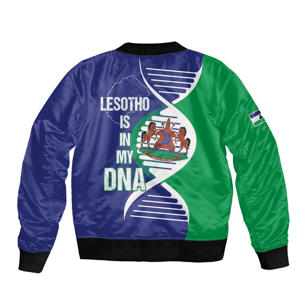 Lesotho Is In My DNA Sleeve Zip Bomber Jacket