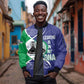 Lesotho Is In My DNA Sleeve Zip Bomber Jacket