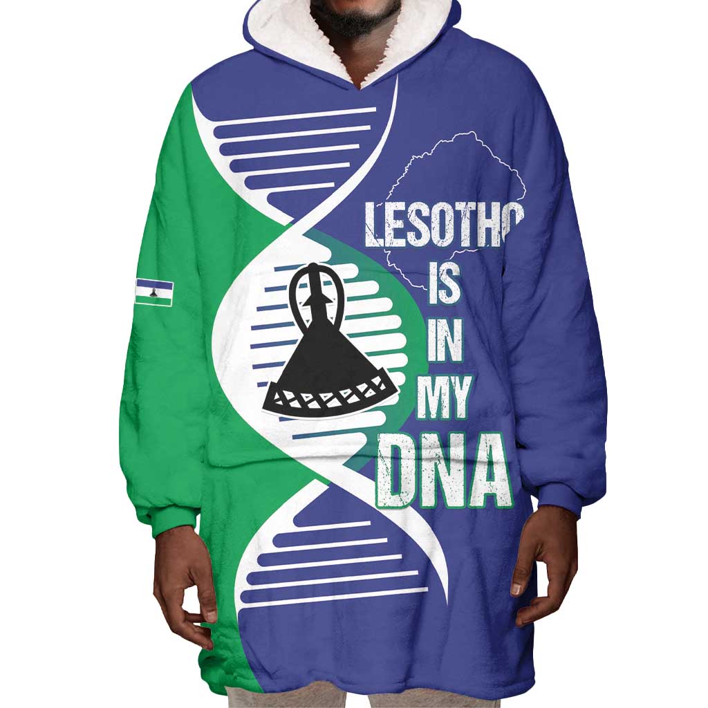 Lesotho Is In My DNA Wearable Blanket Hoodie