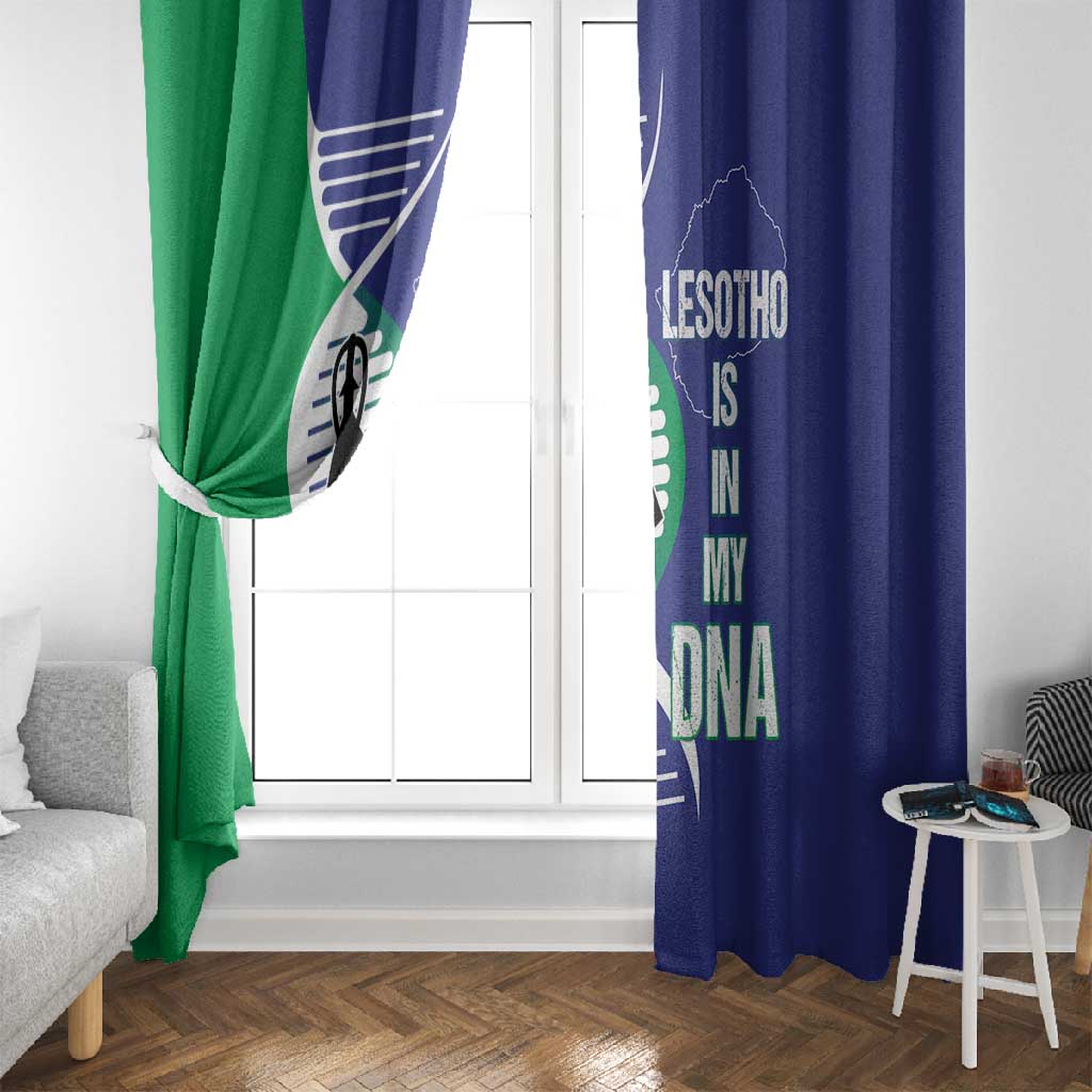 Lesotho Is In My DNA Window Curtain
