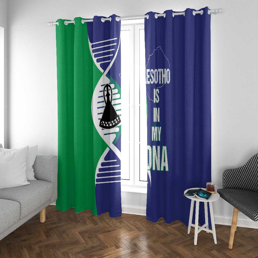 Lesotho Is In My DNA Window Curtain