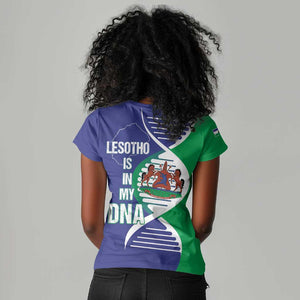 Lesotho Is In My DNA Women V-Neck T-Shirt