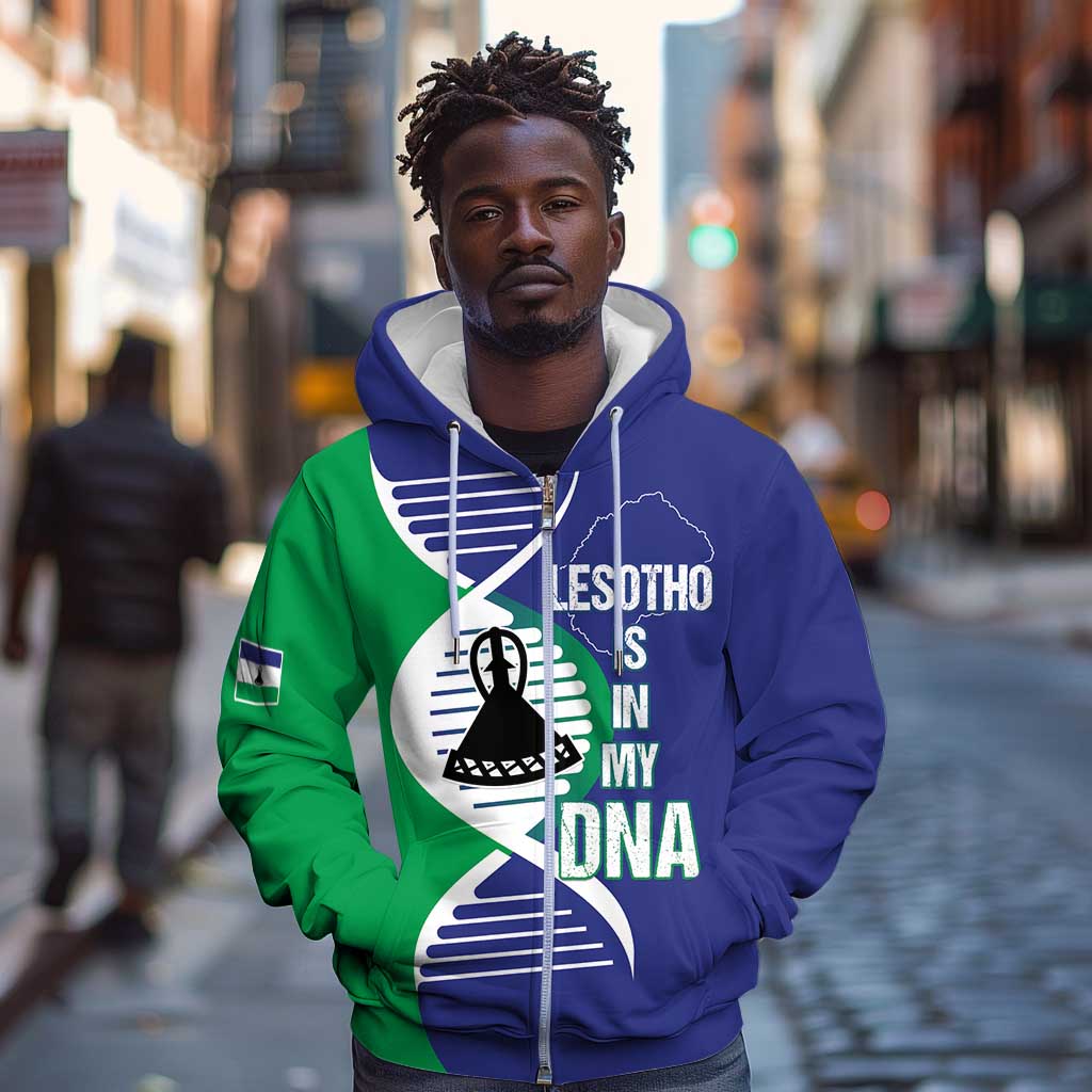 Lesotho Is In My DNA Zip Hoodie